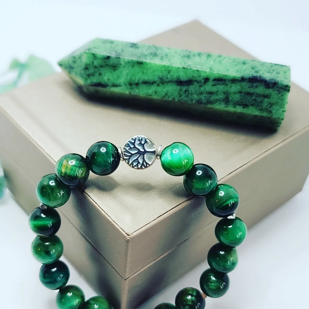Green Tiger Eye bracelet